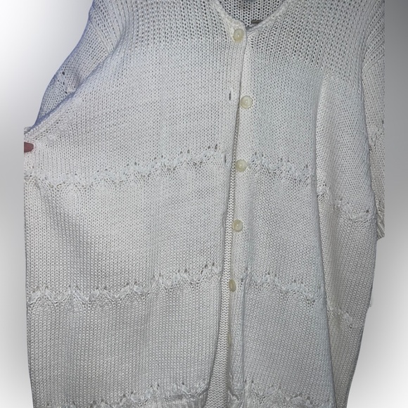 VINTAGE Rena Rowan For SAVILLE Women’s 3X Crotchet Top RAMIE FABRIC - Picture 7 of 10